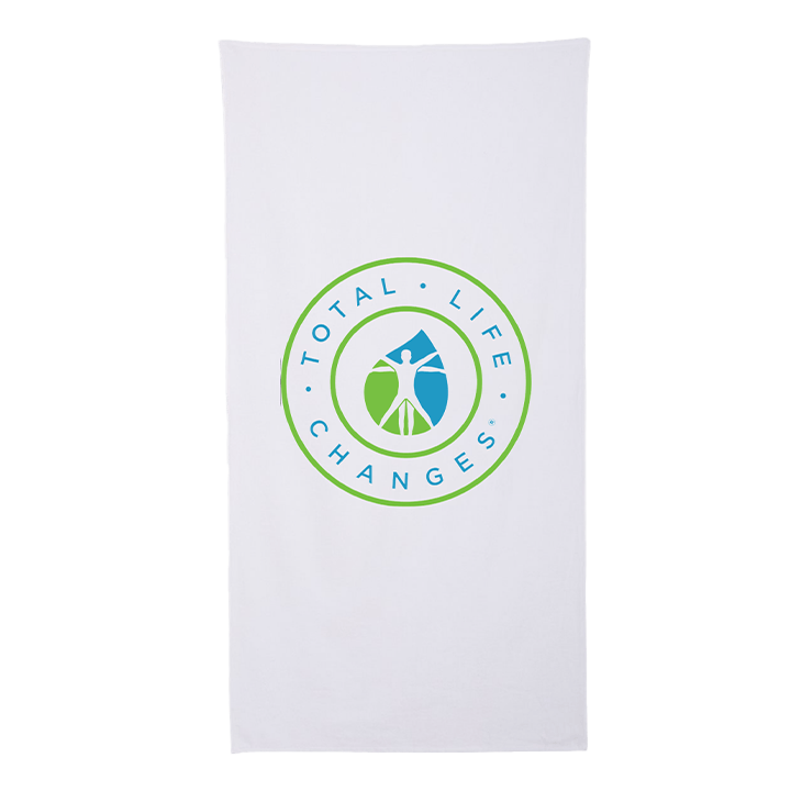 TLC Crest Logo Beach Towel image number 0